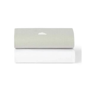 Snuz Pack of 2 Crib Sheets - Grey Cloud