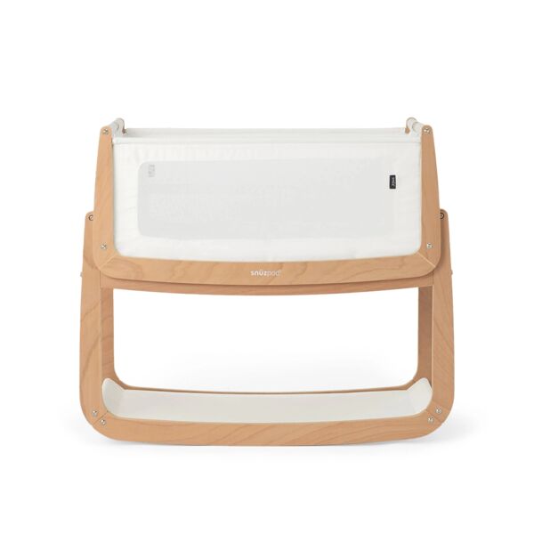 SnuzPod5 Bedside Crib with Mattress - Natural
