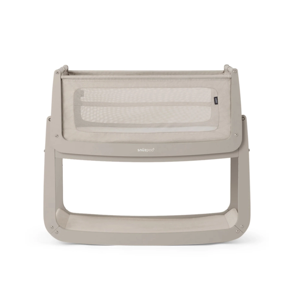 SnuzPod5 Bedside Crib with Mattress - Pebble