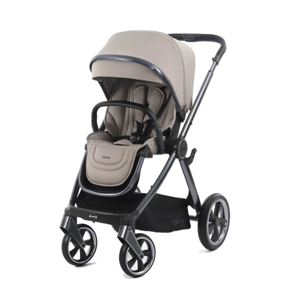 Babystyle Oyster 4 Stroller with Gun Metal Chassis - Stone