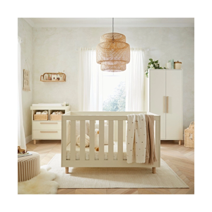 CuddleCo Harper 3 Piece Nursery Set - Cream & Ash