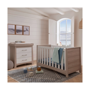 CuddleCo Lana 2 Piece Nursery Furniture Set - Ash & White