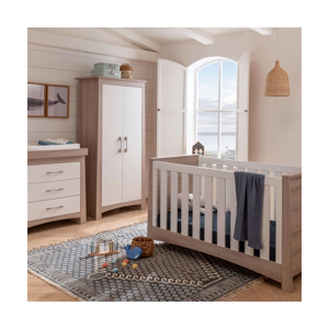 CuddleCo Lana 3 Piece Nursery Furniture Set - Ash & White
