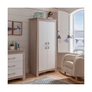 CuddleCo Lana Nursery Wardrobe - Ash & White