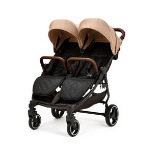Ickle Bubba Venus Double Stroller - Biscuit/Black/Tan