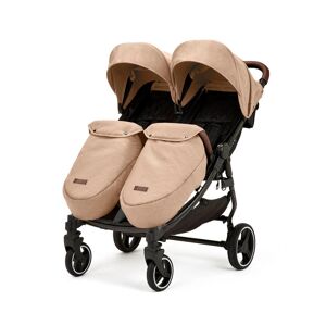 Ickle Bubba Venus Max Double Stroller - Biscuit/Black/Tan