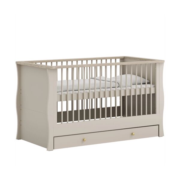 Little Acorn Celeste Cotbed with Underdrawer - Cashmere & Grey A