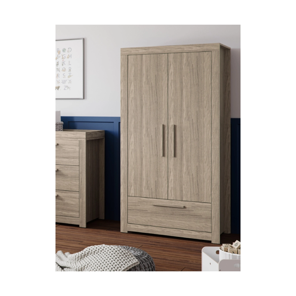 Little Acorn Ellesmere Double Door Wardrobe - Grey Ash