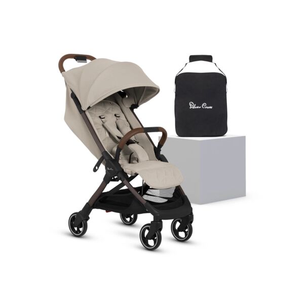 Silver Cross Clic 2 Travel Stroller inc Travel Bag - Latte