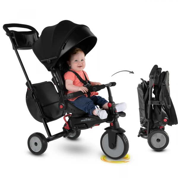SmarTrike 8in1 Folding Baby Tricycle STR7-Black (NEW)