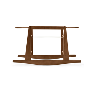 The Little Green Sheep Moses Basket Rocking Stand - Walnut