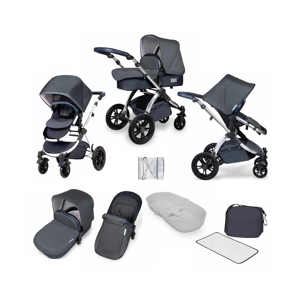 Ickle Bubba Stomp V4 2in1 Pram System - Blueberry/Chrome