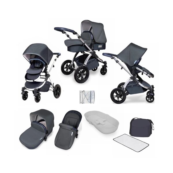 Ickle Bubba Stomp V4 2in1 Pram System - Blueberry/Chrome