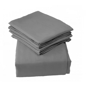 Kiddies Kingdom Deluxe 2 Pack Cot Jersey Fitted Sheet-Grey (120