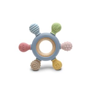 Lorelli RUDDER Silicone and Beech Teether - Natural Fresh Grey