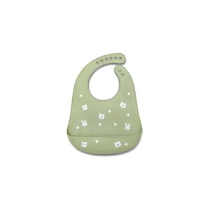 Lorelli Silicone Bib - Natural Fresh Green