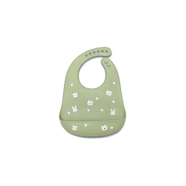 Lorelli Silicone Bib - Natural Fresh Green
