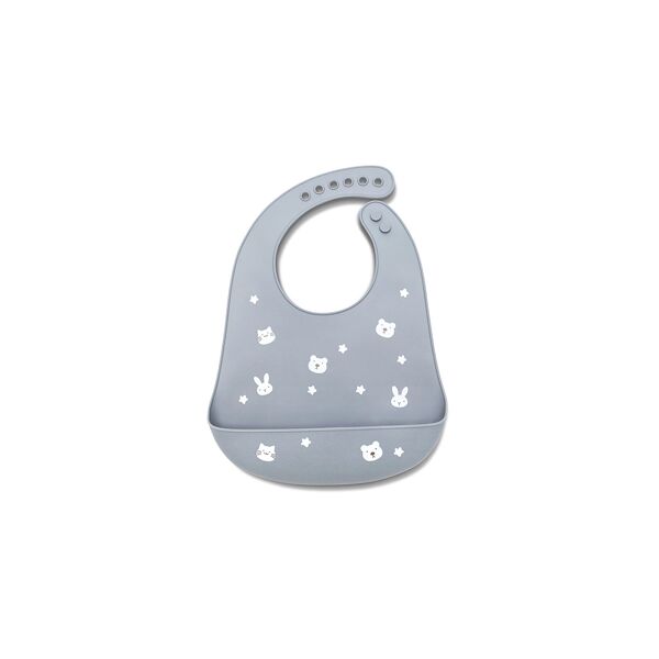 Lorelli Silicone Bib - Natural Grey
