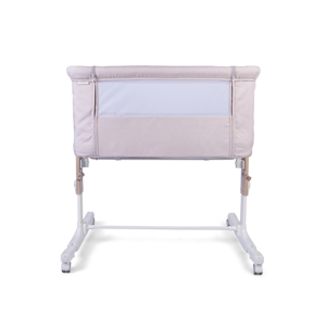 Red Kite Rockabye Bedside Crib - Oatmeal