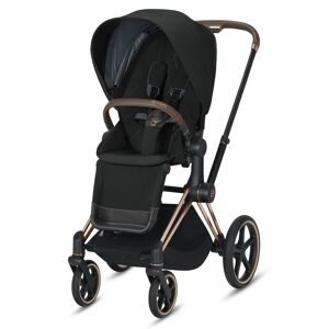Cybex ePriam Rose Gold Chassis Stroller - Deep Black