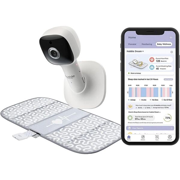 Hubble Dream+ Connected Sensor Mat with Baby Camera Monitor