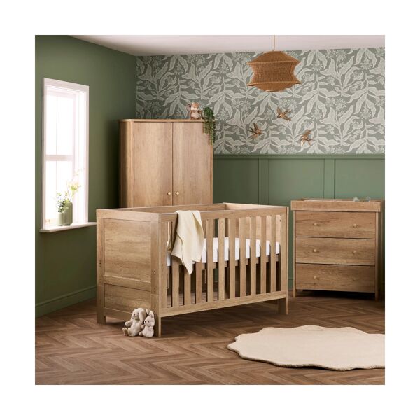 OBaby Nika 3 Piece Room Set - Oak