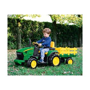 Peg Perego John Deer (Remote Control) Tractor With Trailer - Gre